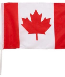 CANADIAN CAR FLAG WITH WINDOW CLIP (12″X18″)