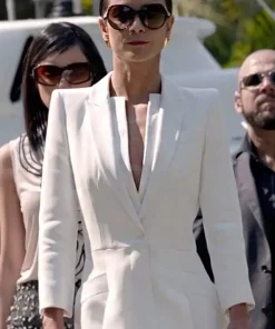 Alice Braga Queen of The South Wool White Coat