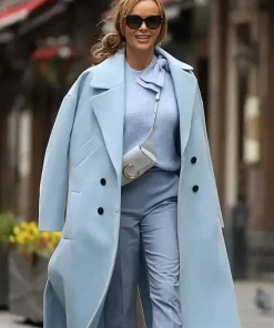 Amanda Holden Blue Trench Coat