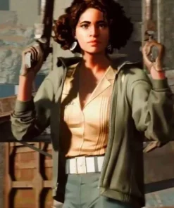 Charlie Montague Deathloop Green Fleece Hoodie