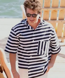 Charlie Puth Villa Passalacqua Stripes Shirt