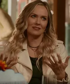 Chesapeake Shores Megan O’Brien Off-White Leather Jacket