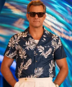 Doctor Odyssey Joshua Jackson Hawaiian Blue Shirt