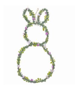 BUNNY LEAVES & FLORAL WALL HANGING