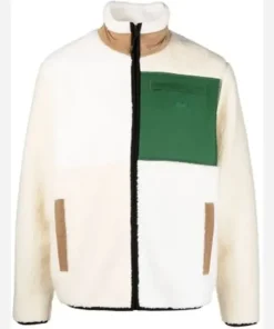 Elite Arón Piper S04 Ep08 White and Green Fur Jacket