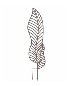 METAL DOUBLE LEAF GARDEN STAKE