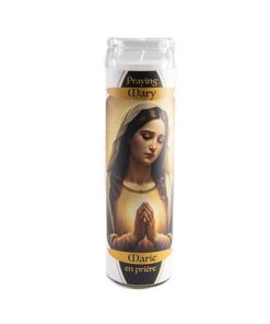 UNSCENTED WHITE RELIGIOUS CANDLE (ANGEL)