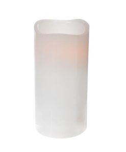LED WAVE TOP UNSCENTED WHITE CANDLE WITH TIMER (3 X 6″)