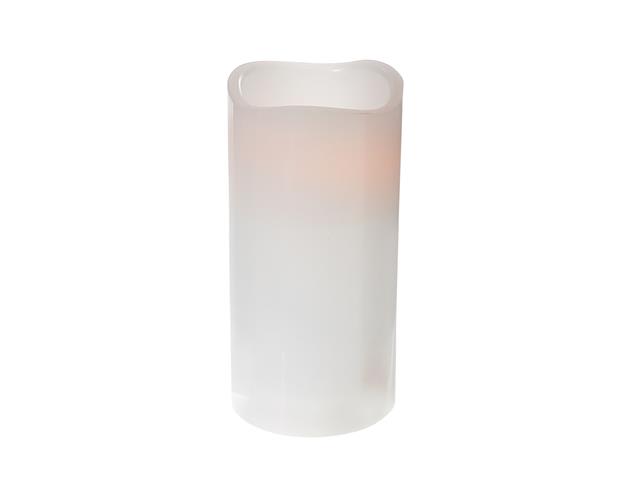 LED WAVE TOP UNSCENTED WHITE CANDLE WITH TIMER (3 X 6″)