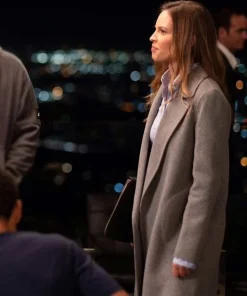 Fatale Detective Valerie Quinlan Grey Wool Trench Coat