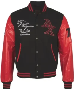 Fight Club Boxing Black and Red Varsity Jacket