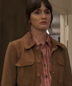 Good Cop Bad Cop Leighton Meester Suede Jacket