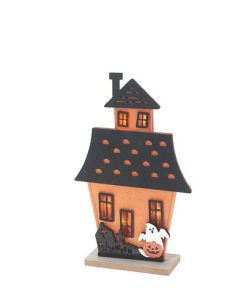 LED GHOST AND HAUNTED FELT HOUSE DÉCOR (SMALL)