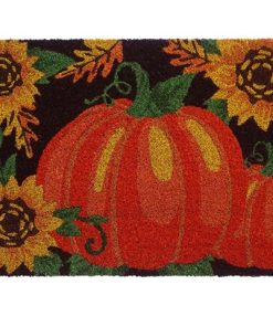 COIR DOOR MAT (PUMPKIN SUNFLOWER)