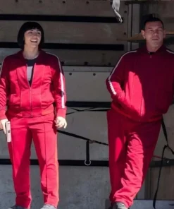 Hawkeye Unisex Fleece Red Tracksuit