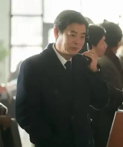 Hijack 1971 Sung Dong-il Wool Black Coat