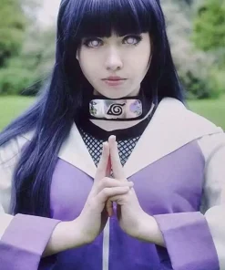 Hinata Hyuga Naruto Anime Cosplay Purple Costume