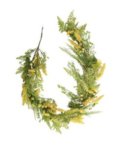 60 ” ARTIFICIAL YELLOW FLORAL GREENERY GARLAND