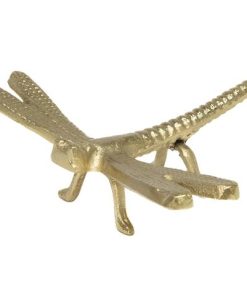GOLD DRAGONFLY DECOR 9″