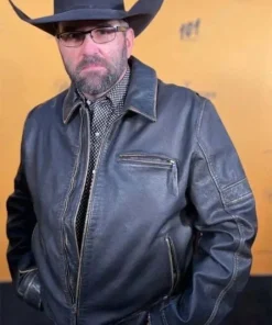 Jake Ream Yellowstone S05 Black Leather Jacket