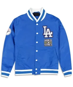 Los Angeles Dodgers World Series Logo Select Royal Blue Varsity Jacket