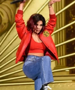 MTV Awards Vanessa Hudgens Cobra Kai Red Jacket
