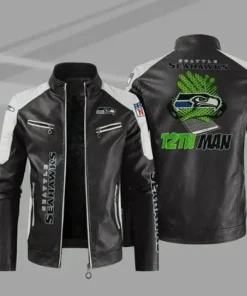 NFL Team Seattle Seahawks Leather Jacket