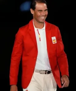 Olympics Rafael Nadal Paris 2024 Red Blazer
