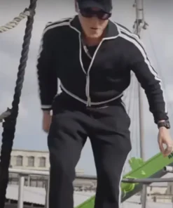 One Piece Season 02 Sanji Black And White Track Jacket