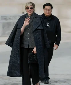 Paris Fashion Week Greta Gerwig Trench Coat