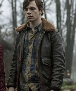 Ross Lynch Chilling Adventures of Sabrina Brown Leather Jacket