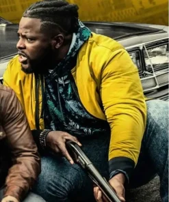 Spenser Confidential Hawk Yellow Cotton Jacket