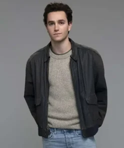 Stargirl Cameron Gellman Black Leather Bomber Jacket