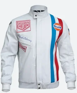 Steve McQueen Grand Prix Leather Jacket