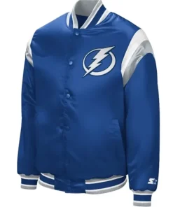 Tampa Bay Lightning Shutout Royal Varsity Jacket