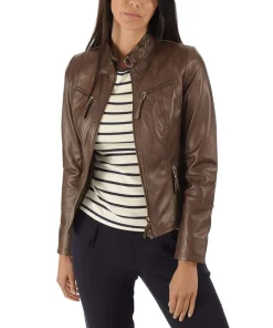 Teen Wolf Victoria Moroles Brown Leather Jacket