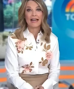 The Today Show 2025 Savannah Guthrie Floral Shirt