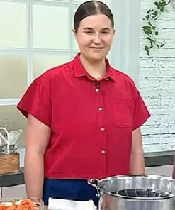 The Today Show Hailee Catalano Red Shirt