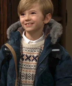 The Young And The Restless Redding Munsell Blue Hooded Jacket