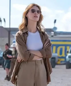 Twisters Kate Cooper Brown Cotton Shirt