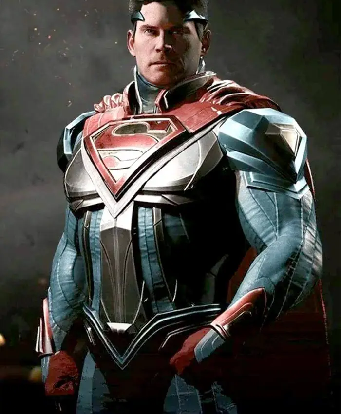 Superman Injustice 2 Blue Leather Jacket - Image 2