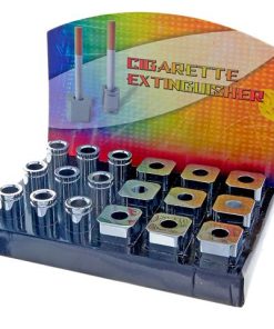 CIGARETTE EXTINGUISHER (SILVER) (ASSTD SHAPES) (18/DISP)