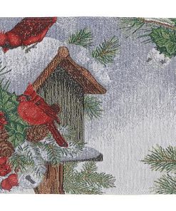 TAPESTRY PLACEMAT  (BIRDHOUSE CARDINAL) (13 X 18)