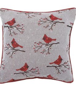 TAPESTRY CUSHION (MULTI CARDINAL) (18 X 18)