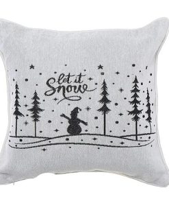 TAPESTRY CUSHION (LET IT SNOW) (18 X 18)