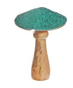 WOODEN BEADED MUSHROOM DÉCOR (LARGE)