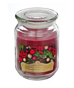 18 OZ SCENTED JAR CANDLE (CRANBERRY WOODS)