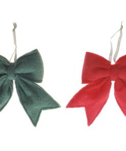 FELT BOW ORNAMENT (ASSTD)