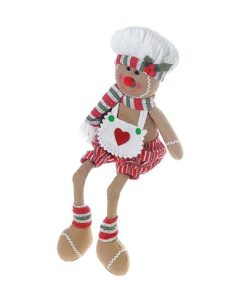 GINGERBREAD MAN PLUSH SHELF DANGLER