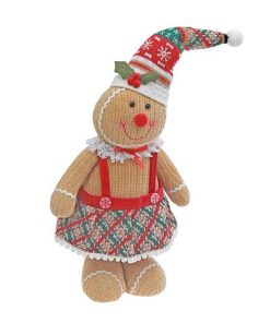 GINGERBREAD BAKER GIRL PLUSH STANDER